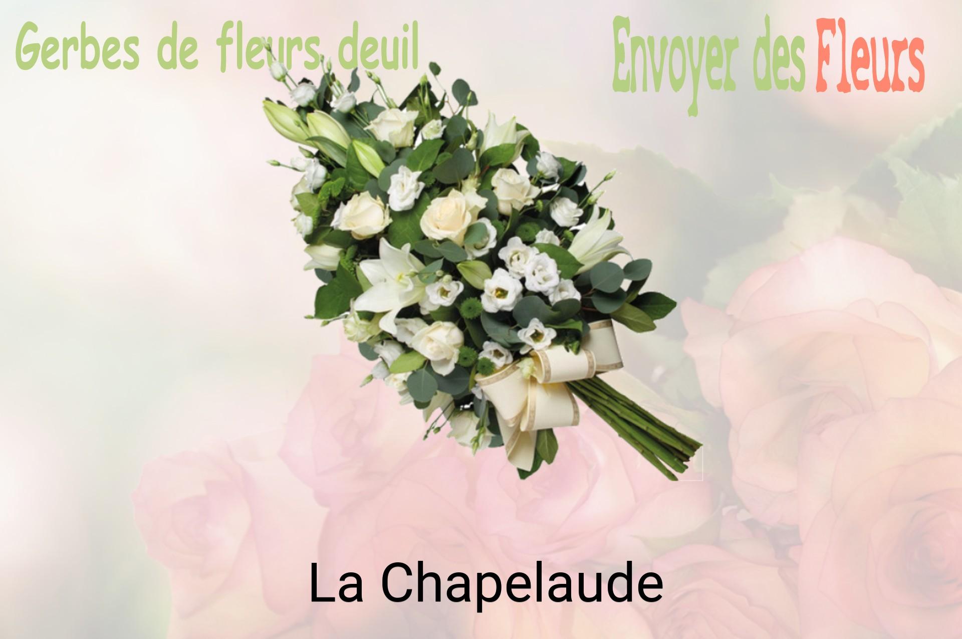 Gerbe de fleurs de deuil livrée à La Chapelaude